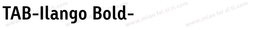 TAB-Ilango Bold字体转换